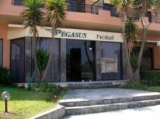 Outside Pegasus Hotel Roda, Corfu, Greece